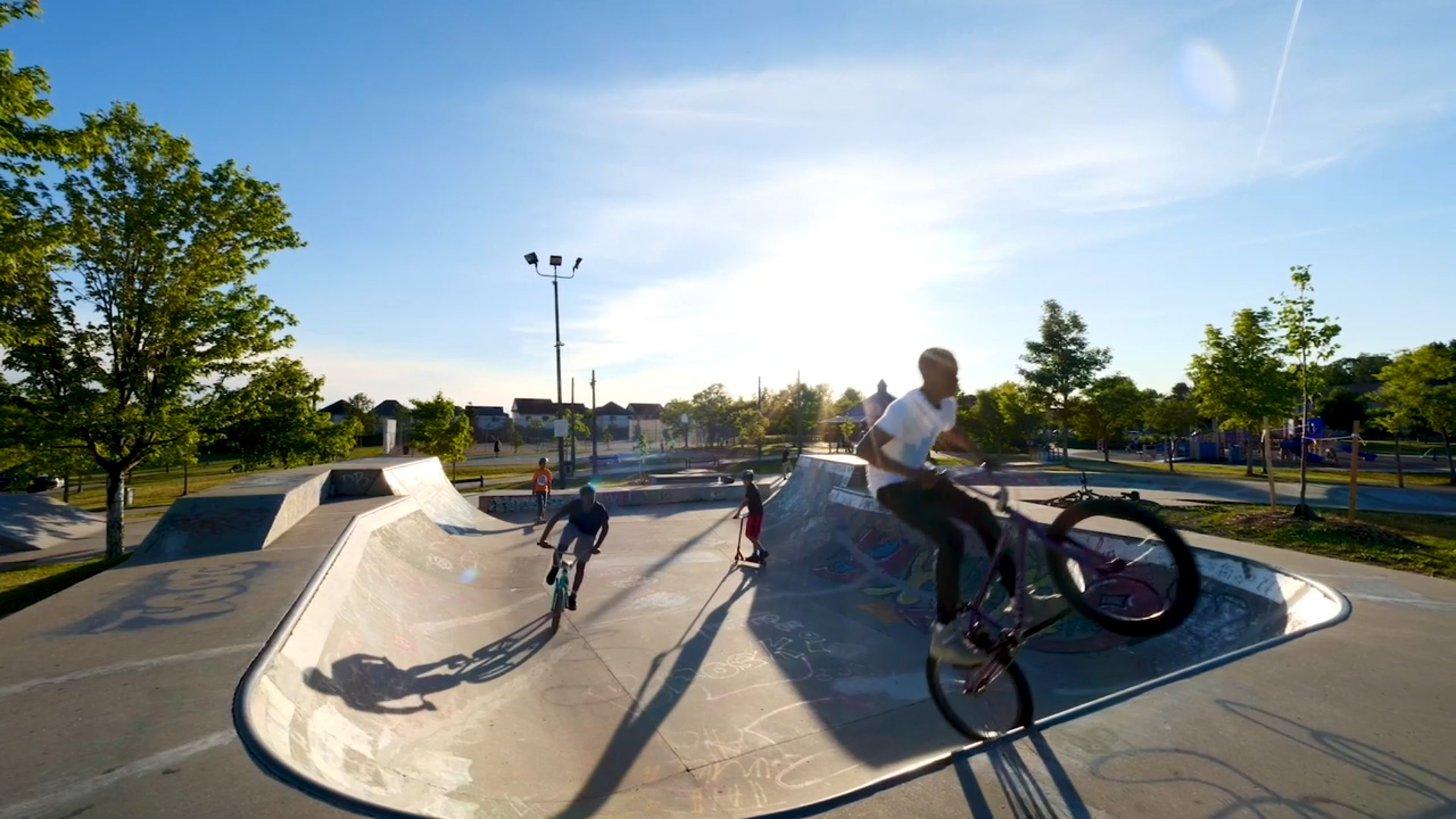 bikes in park